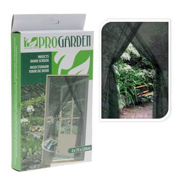 ProGarden Zavesa proti komarjem Progarden Doors 2 kosa iz steklenih vlaken črna (2 x 75 x 220 cm)