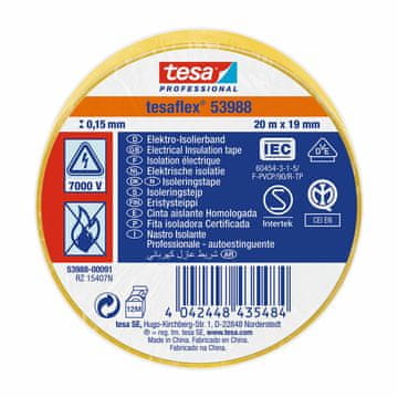 Tesa Izolacijski trak TESA Yellow (20 m x 19 mm)