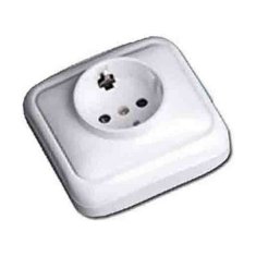 Edm Vtičnica EDM Spa Schuko White 16 A Površina