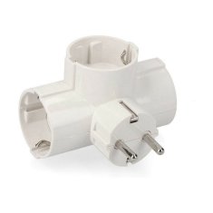 Edm Vtični adapter EDM Triple 2400 W 250 V 16 A Termoplastični