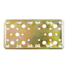 Amig Pritrdilna plošča AMIG 502-12123 iz bikromiranega zlatega jekla (185 x 90 mm)