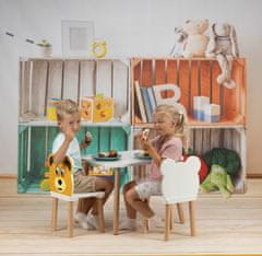 F4H Otroška miza in stol medvedek, komplet 2