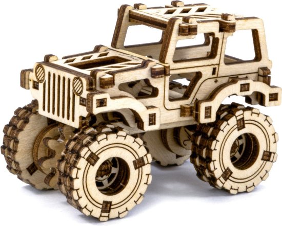 Wooden city 3D sestavljanka Superfast Monster Truck No.1