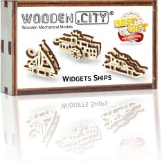 Wooden city 3D puzzle mini set Widgets: Ladje 28 kosov