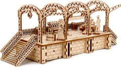 Wooden city 3D sestavljanka Železniška postaja 175 kosov
