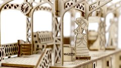 Wooden city 3D sestavljanka Železniška postaja 175 kosov