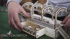 Wooden city 3D sestavljanka Železniška postaja 175 kosov