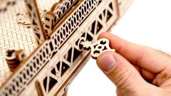 Wooden city 3D sestavljanka Železniška postaja 175 kosov