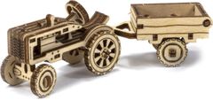 Wooden city 3D sestavljanka Superhitri ameriški traktor z vleko