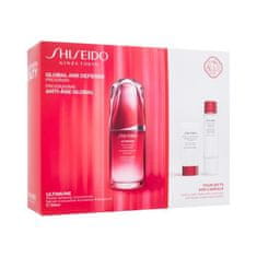 Shiseido Ultimune Global Age Defense Program Set serum za obraz Ultimune Power Infusing Concentrate 50 ml + čistilna pena Clarifying Cleansing Foam 30 ml + vodica za obraz Treatment Softener 30 ml za ženske