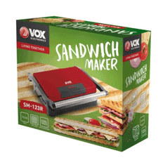 VOX electronics SM123R opekač sendvičev, rdeč