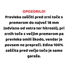 TIMMLUX Prešito podloženo pokrivalo za avtomobil pred točo velikost 2XL 530 x 200cm