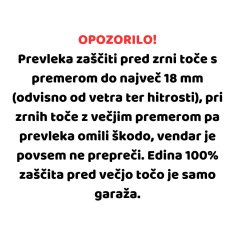 TIMMLUX Prešito podloženo pokrivalo za avtomobil pred točo velikost L 475 x 180cm