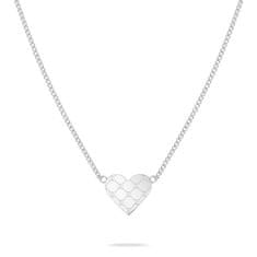 Tamaris Romantična jeklena ogrlica Logomania Heart TJ-0525-N-45