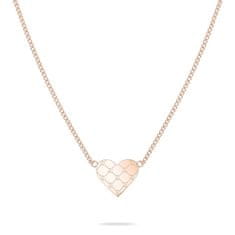 Tamaris Romantična bronasta ogrlica Logomania Heart TJ-0527-N-45