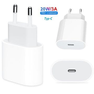 R2Invest Polnilec za telefone 20W USB-C Quick Charge 3.0