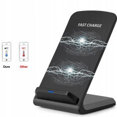 R2Invest Brezžična pokončna polnilna postaja QI fast charge 10W Q800