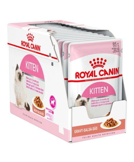 Royal Canin Kitten Instinctive Gravy vrečke za mačje mladiče, 12x 85 g