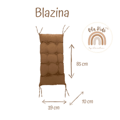 Olakids Montessori gugalnica z blazino (rjava) in toboganom, naravna, 85 cm, 5 v 1, 7 v 1