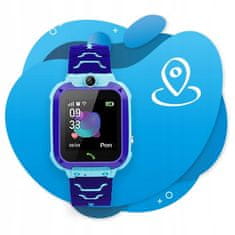 R2Invest Otroška SIM LCD GPS pametna ura SMS in klici modra