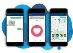 R2Invest Otroška SIM LCD GPS pametna ura SMS in klici Q12 roza