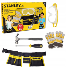 Stanley Komplet orodja Stanley Jr 5v1 z rokavicami, pasom, očali, kladivom in izvijačem