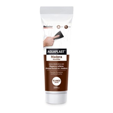 BigBuy Polnilo za les Aguaplast 70000-008 Bela (125 ml)