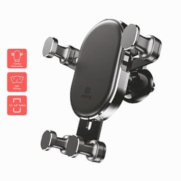 shumee Crong Gravity Auto-Lock avtodržalec - Gravity avtodržalec za telefone 4,7"-6,5" (črn)