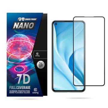 shumee Crong 7D Nano fleksibilno steklo - nezlomljivo 9H hibridno steklo za celoten zaslon Xiaomi Mi 11 Lite 5G
