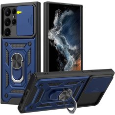 R2Invest Etui ovitek Slide Ring za Samsung Galaxy A13 5G moder