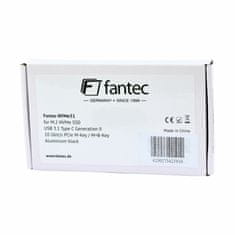 Fantec ohišje SSD USB TipC M.2 NVMe črno 2171