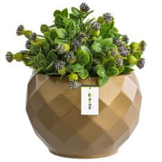 botle Keramični cvetlični lonec, barva zlata 13,5 cm V12,5 cm sijajni