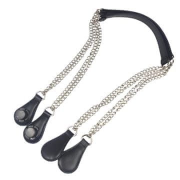 CoZy Ročaj za torbo Jelly Bag z dolgo verigo Drops - Črn