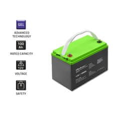 Qoltec gelska baterija qoltec | 12 V | 100 Ah | 29,3 kg | brez vzdrževanja | profesionalno | dolga življenjska doba | pv, ups, avtodom, čoln