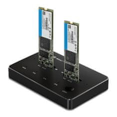 Qoltec qoltec docking station 2x ssd m.2 sata | ngff | usb type c