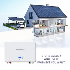 Qoltec qoltec baterija za shranjevanje energije lifepo4 | 7.2kwh| 48v | bms | lcd