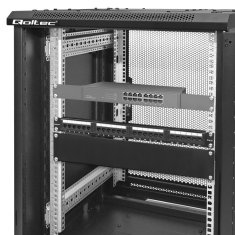 Qoltec qoltec polna jeklena prekrivna plošča za 19" regalne omare | 2u