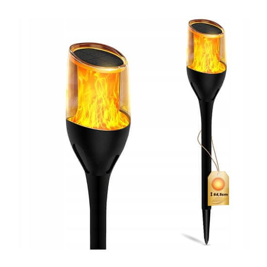 LUMILED Solarna vrtna svetilka LED do zeme IGNIS 64cm IP65