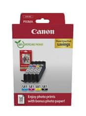 Canon komplet CLI-581 toner, Cyan, magenta, rumena, črna in foto papir PP-201