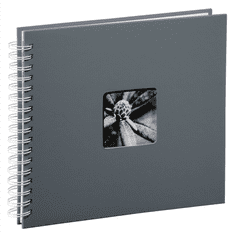 Hama klasični spiralni album FINE ART 28x24 cm, 50 strani, siv, bele strani