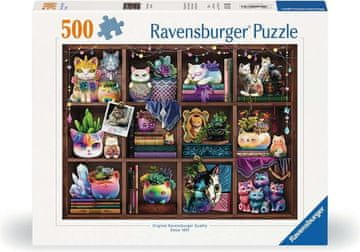 Ravensburger Puzzle Mačke in sukulente 500 kosov
