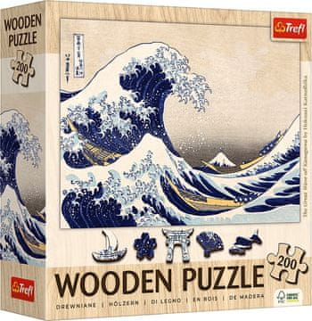 Trefl Lesena sestavljanka Art: Hokusai - The Great Wave of Kanagawa 200 kosov