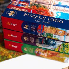 Trefl Puzzle Premium Plus Tea Time: Pristanišče ob morju 1000 kosov