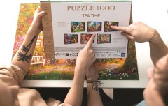 Trefl Puzzle Premium Plus Tea Time: Pristanišče ob morju 1000 kosov