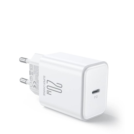 Joyroom JR-TCF06 polnilnik USB-C 20W + kabel USB-C, bela