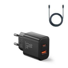 Joyroom JR-TCF05 polnilnik USB / USB-C 20W + kabel USB-C, črna