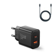 Joyroom JR-TCF05 polnilnik USB / USB-C 20W + kabel USB-C, črna