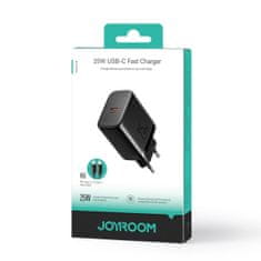 Joyroom JR-TCF11 polnilnik USB-C 25W + kabel USB-C 1m, črna