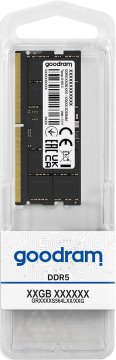 GoodRam Goodram GR4800S564L40S/16G 16GB DDR5 48000 MHz RAM modul za prenosnike z On-Die ECC, 262-pin SO-DIMM