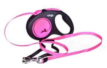 Flexi New Neon S 5 m vodilo za pse z možnostjo izvleka